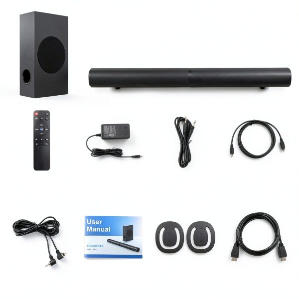 TOPVISION 4.1ch Sound Bar with Subwoofer 120W TV Audio-8