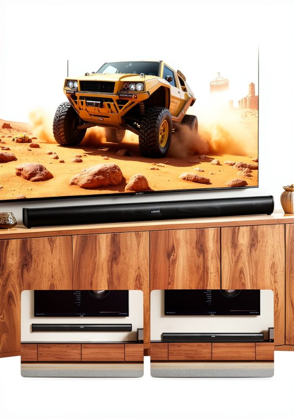 VEVOR Sound Bar 2.1 Channel Compact Smart TV Speaker-5