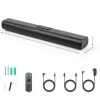 Sugift Sound Bar Dual Bass 3D Surround Slim TV Audio-2
