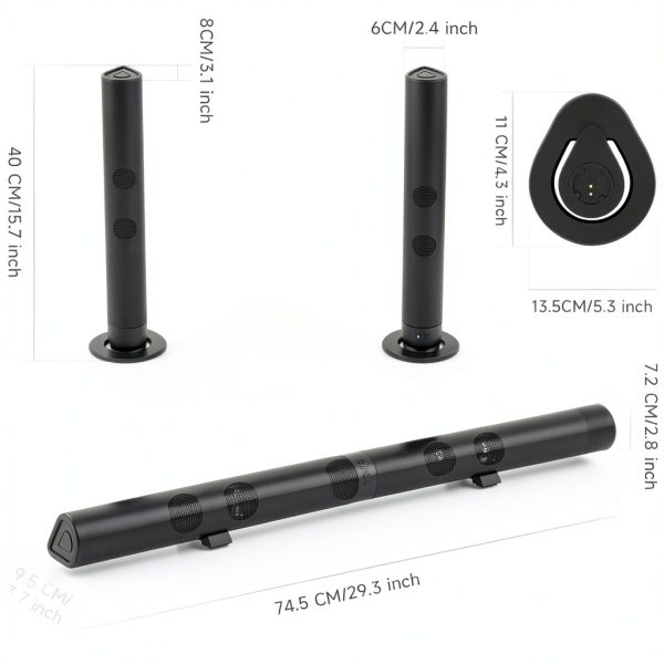 Topteng BS56 Detachable Bluetooth Soundbar with Wireless-1