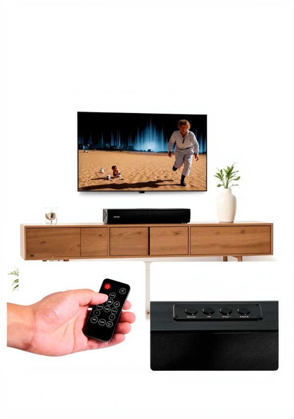 VEVOR Sound Bar 2.0 Channel Bluetooth TV Speaker Compact-4