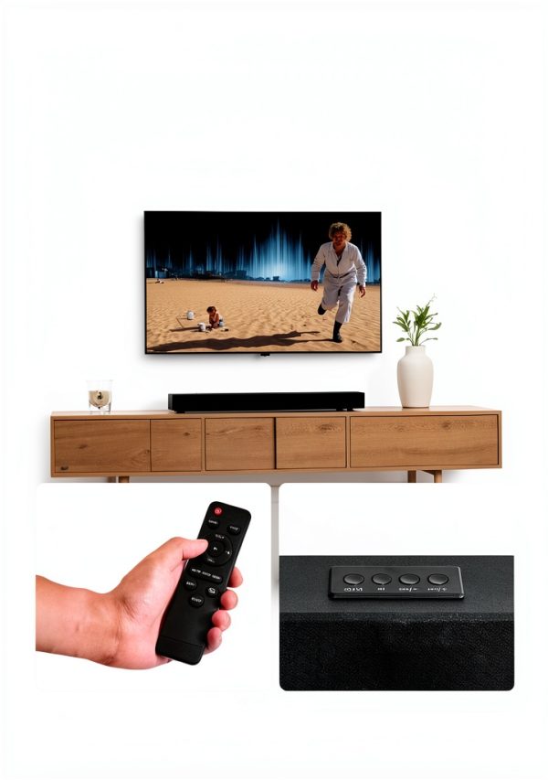VEVOR Sound Bar 2.0 Channel Bluetooth TV Speaker Compact-4