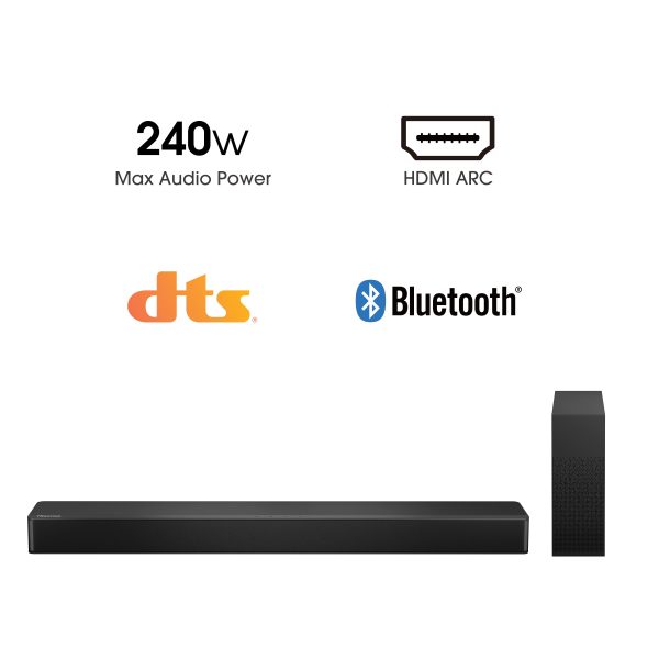 Hisense Soundbar Wireless Subwoofer DTS VirtualX Dolby-3