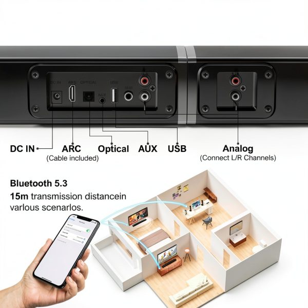 Ultimea Apollo S40 Pro Detachable Soundbar Bluetooth 5.3-12
