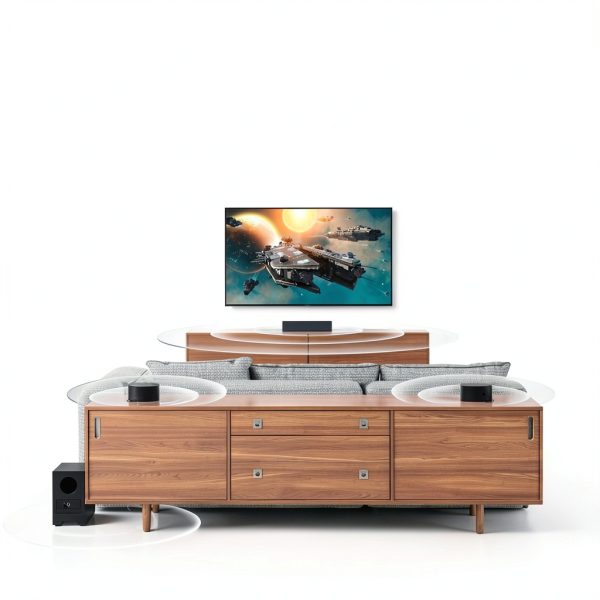 Ultimea 5.1 Sound Bar Smart TV Virtual Surround Sound System-7