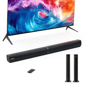 VEVOR Sound Bar 2.0 Channel Detachable Bluetooth HDMI AUX-0
