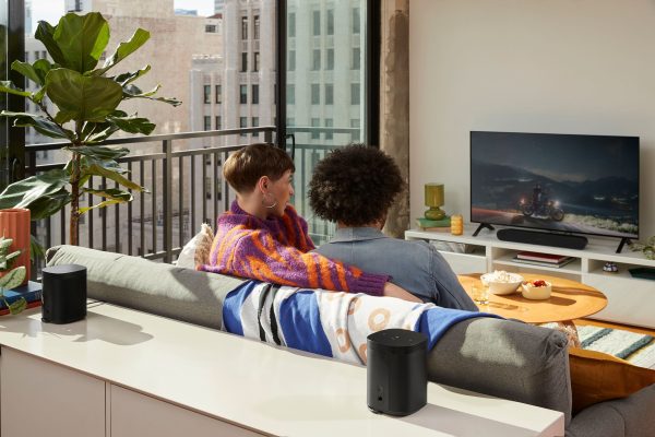Sonos Ray Soundbar for TV Music Black White Home Theater-9