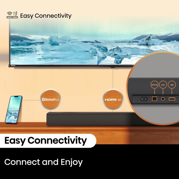 Hisense 5.1 Channel Soundbar Wireless Subwoofer Rear-4