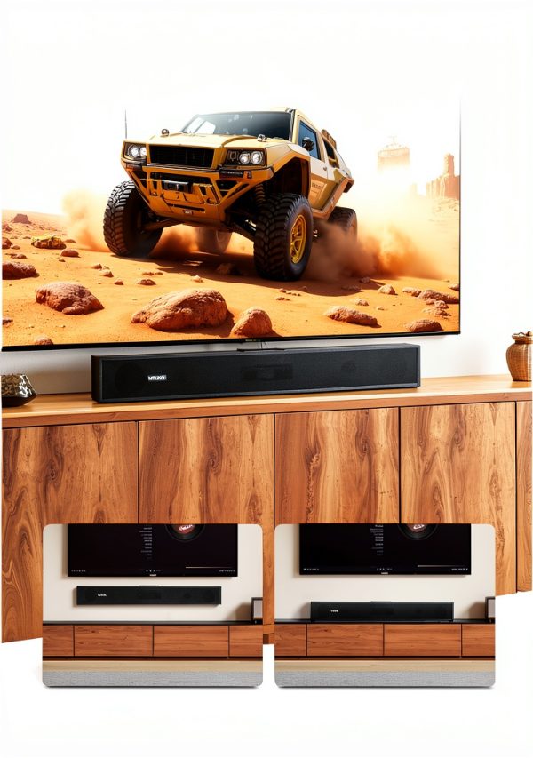 VEVOR Sound Bar 2.0 Channel Bluetooth TV Speaker Compact-5