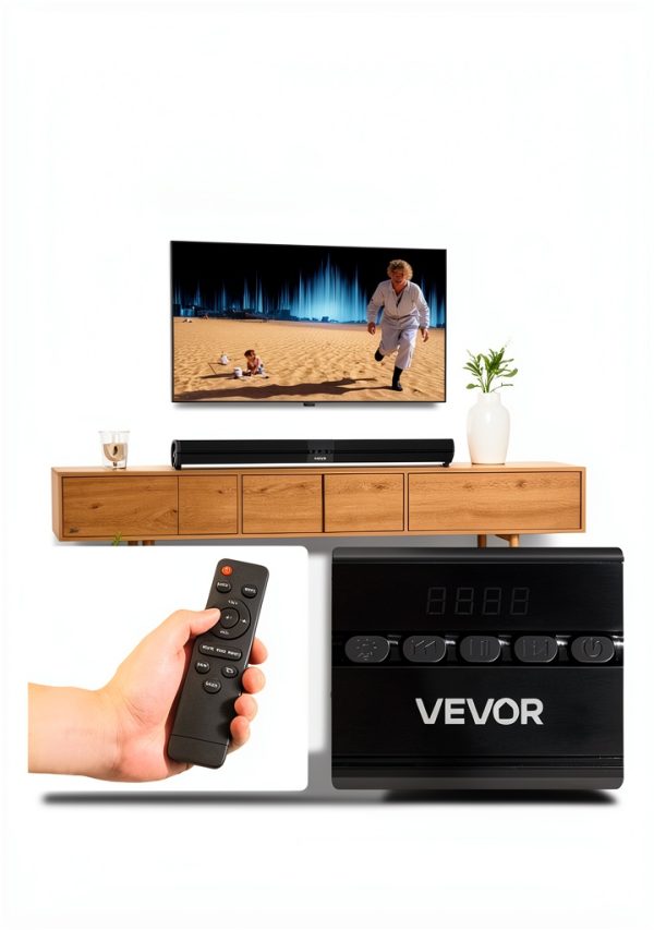 VEVOR Sound Bar 2.0 Channel Bluetooth Surround Smart TV-4