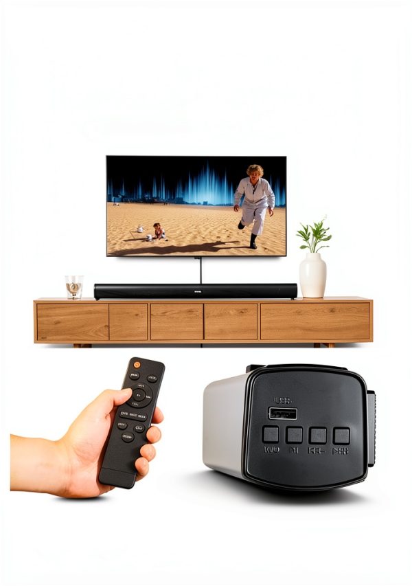 VEVOR Sound Bar 2.1 Channel Compact Smart TV Speaker-4