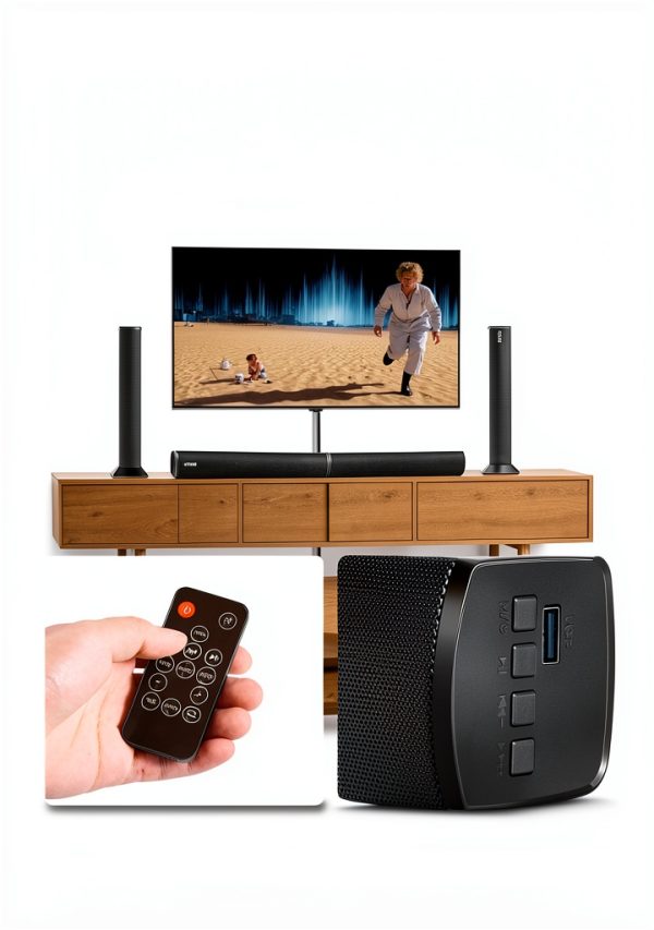 VEVOR Sound Bar 2.0 Channel Detachable Bluetooth HDMI AUX-4