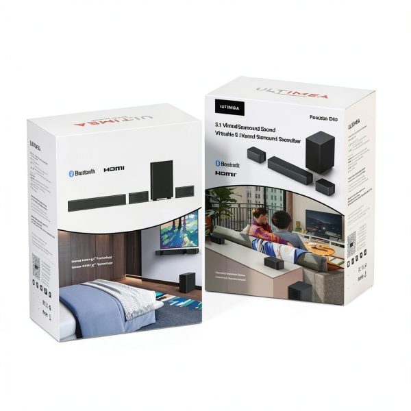 Ultimea 5.1 Sound Bar Smart TV Virtual Surround Sound System-12