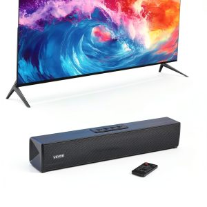 VEVOR Sound Bar 2.0 Channel Bluetooth TV Speaker Compact-0