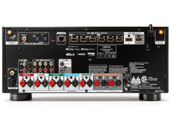Denon AVR S970H 90W 7‑Channel Bluetooth HDR HEOS Dolby Atmos 8K-3