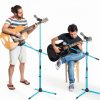 5 Core Red Iron Guitar Stool Foldable Frame Built-in Neck Rest-4