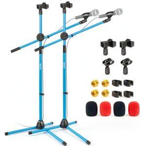 5 Core Red Iron Guitar Stool Foldable Frame Built-in Neck Rest-0