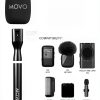 Movo Wireless Lavalier Handheld Grip for Interview Mic WMX-HMF2-3