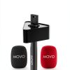 Movo Wireless Lavalier Handheld Grip for Interview Mic WMX-HMF2-1