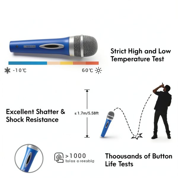 Blue Pro 5 Core Cardioid Karaoke Microphone Pop Filter XLR Cable-5