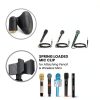 5 Core Red Iron Guitar Stool Foldable Frame Built-in Neck Rest-7