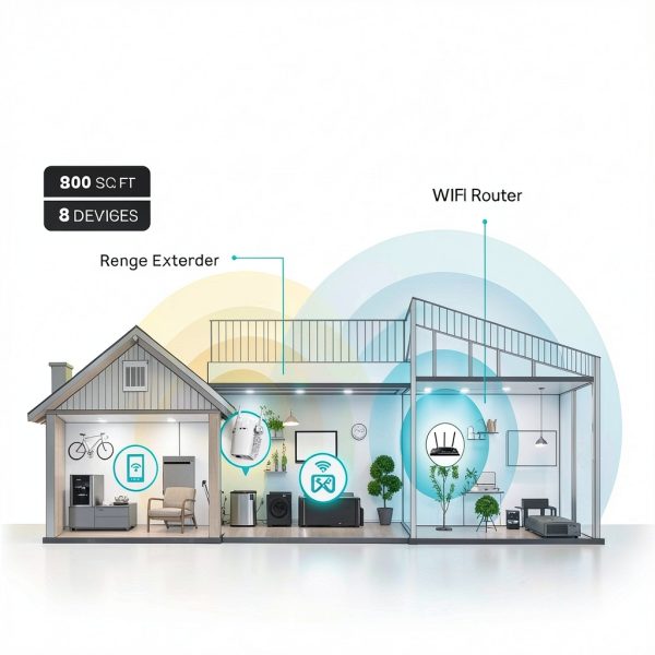 TP-Link RE105 300Mbps Single‑Band Wi‑Fi Range Extender for Home-1